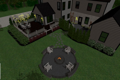 Demo Patio with Deck, Firepit, and Secret Garden