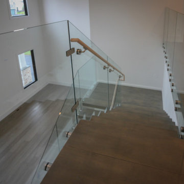 Project #80 | Mono-Beam Staircase with Glass Panels