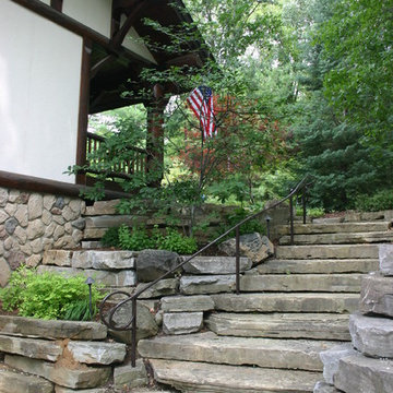 Railing for Timberframe house.