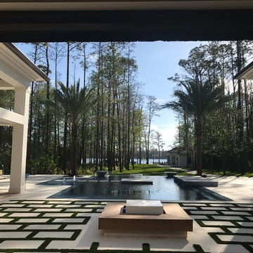 367 - Luxurious Pool with Fire Balls and Infinity Edge