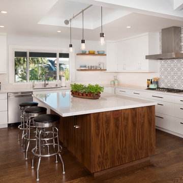 Open Concept Kitchen in White