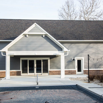 Poolside Pavilion & Carriage House with Golf Simulator