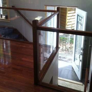 Glass Panel Railing Staircase