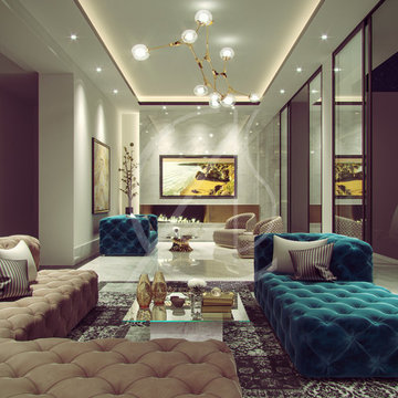 Family villa Contemporary Arabic Interior Design
