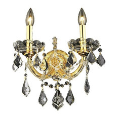 Karla Wall Sconce With Heirloom Hand-Cut Crystal, Gold