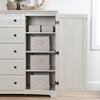 Chest with 5 Drawers in Winter Oak Finish