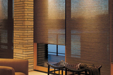 Inspiration for a contemporary living room remodel in Boston