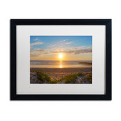 'Pierpont Sunset' Matted Framed Canvas Art by Chris Moyer