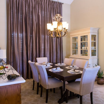 Orange Dining Room