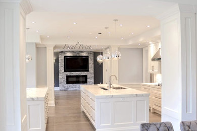 Inspiration for a transitional kitchen remodel in Toronto