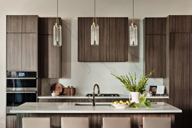 Example of a trendy kitchen design in Miami