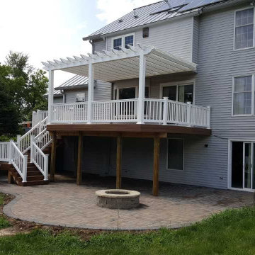 Deck, Pergola and Patio with Fire Pit in Troy, OH