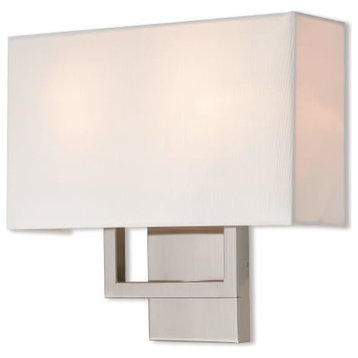 Pierson 2 Light Wall Sconce, Brushed Nickel