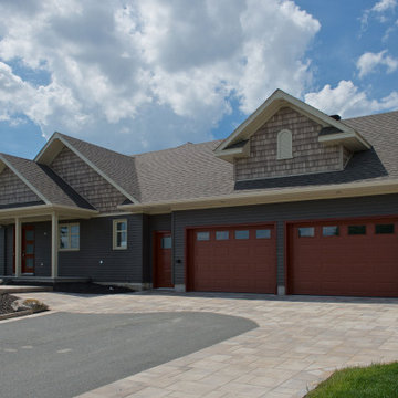 TruCedar Steel Siding: Foothill Blue Solid, Cedar Shake