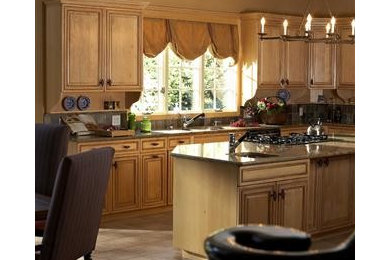 Kitchen - traditional kitchen idea in New York