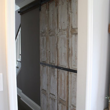 Sliding door to access basement