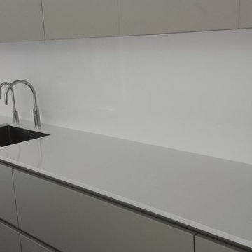 Chelsea apartment in Silestone Blanco Zeus quartz
