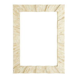 OBLONG BONE MIRROR - NEW - Wall Mirrors