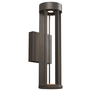 Turbo 18" Outdoor Wall Sconce, Bronze