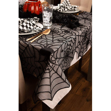 Halloween Lace Tablecloth 54X72""