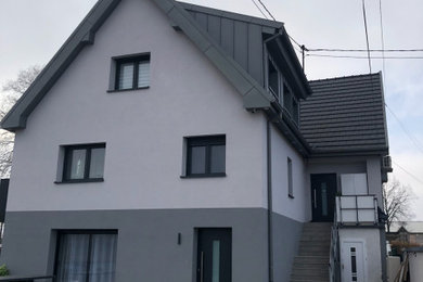 Idée de décoration pour une façade de maison.