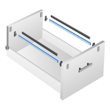 Blum Metafile Kit for Filing Cabinet Hanging System, White
