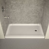 ANZZI Tier 32 X 60  In. Right Drain Single Threshold Shower Base In White - SB-A