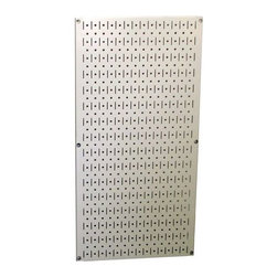 Wall Control Beige Metal Pegboard - Garage And Tool Storage