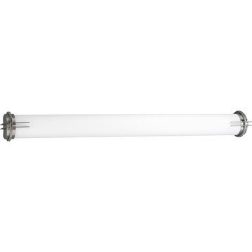 Two-Light Linear Fluorescent Bath, Brushed Nickel