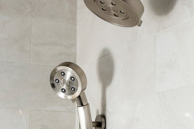 Bathroom - rustic bathroom idea in Burlington