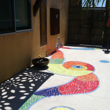 Mosaic Tile Walkway