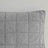 Croscill Gema Grid 100% Cotton 3-Piece Coverlet Set, Gray, Full/Queen