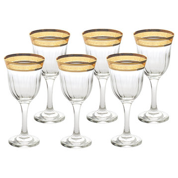 Red Wine Set of 6 Melania Collection Amber
