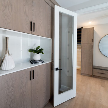 Large bright office space with custom storage space