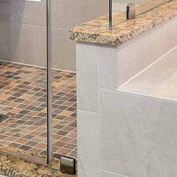 90 Degree Corner Shower with Clear Glass