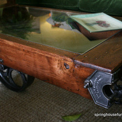 industrial cart coffee tables - Products