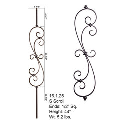 Mediterranean Wrought Iron Balusters - Products