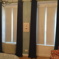 Paris Apartment; Hunter Douglas Sonnette Cellular Roller Shades - Roller Shades