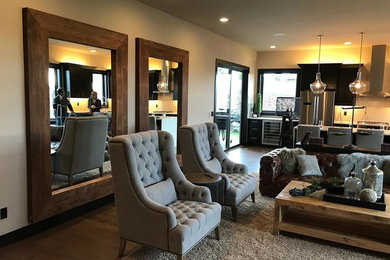 Inspiration for a transitional family room remodel in Seattle