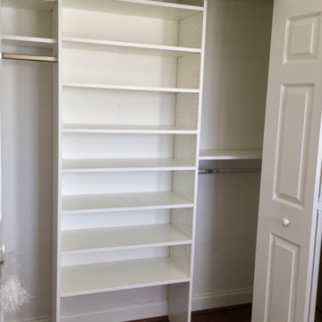 Reach-in with Lots of Adjustable Shelving and Hang-Space