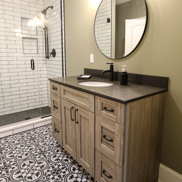 Basement Remodel with Kitchen, Theater Room, Popcorn Snack Bar and Bathroom