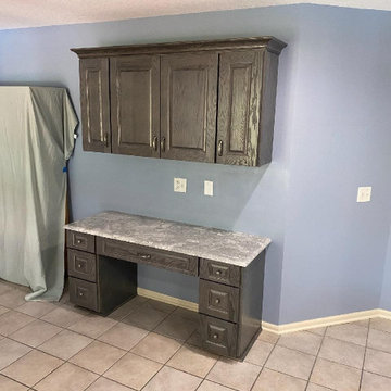 Transitional Kitchen Update Done in a Shale Finish