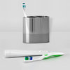 nu steel Parkston Two-Tone Metal RUST RESISTANT Stainless Steel Toothbrushholder