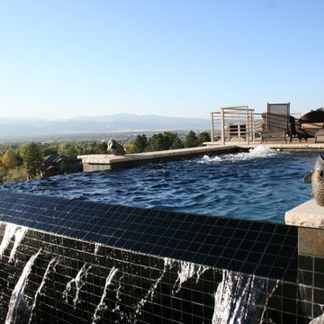 Negative Edge Swimming Pool Looking Over Baseline Lake