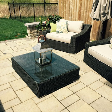 Client's backyard, Toja Patio Furniture, Tuscan Couch Set