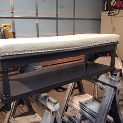 From Coffee Table To Bench for $40 - Upholstered Benches