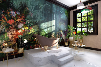 Example of a trendy bathroom design in London