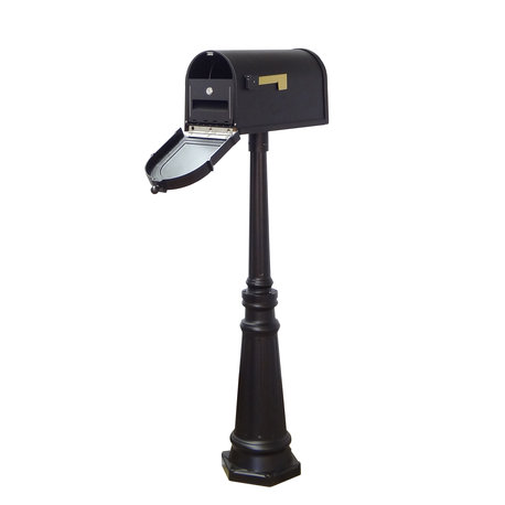 Berkshire Mailbox With Locking Insert & Tacoma Post With Direct Burial Kit