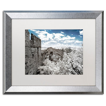 Philippe Hugonnard 'White Wall VII' Art, Silver Frame, White Matte, 20"x16"