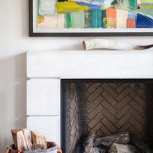 Fireplace and flooring